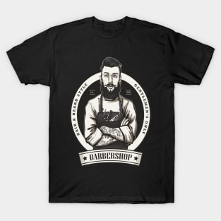 Barber Shop Logo T-Shirt